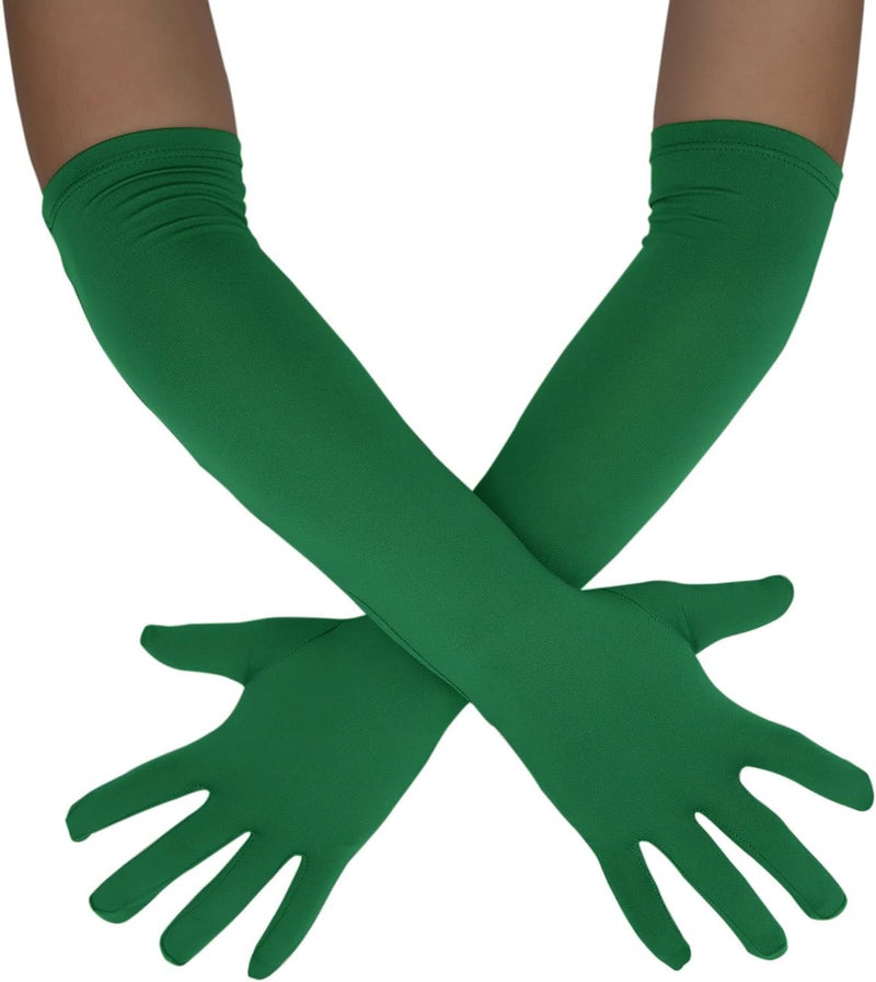 Sheface Men's and Women's 18" Spandex Long Gloves Stretchy Banquet Party Wedding Costume Gloves - Image 1